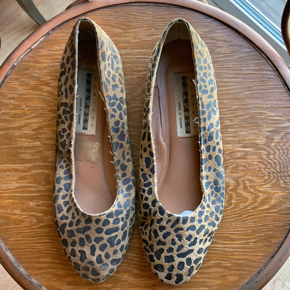 New York Transit leopard flats size 7.5